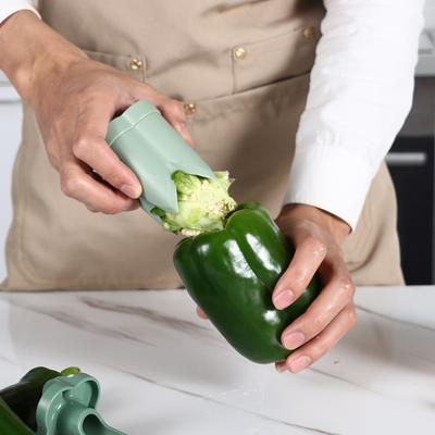 Устройство для удаления сердцевины из фруктового перца - Устройство для удаления сердцевины из перца - Резак для болгарского перца Устройство для удаления сердцевины из перца - Быстрое удаление сердцевины из фруктов и овощей для барбекю