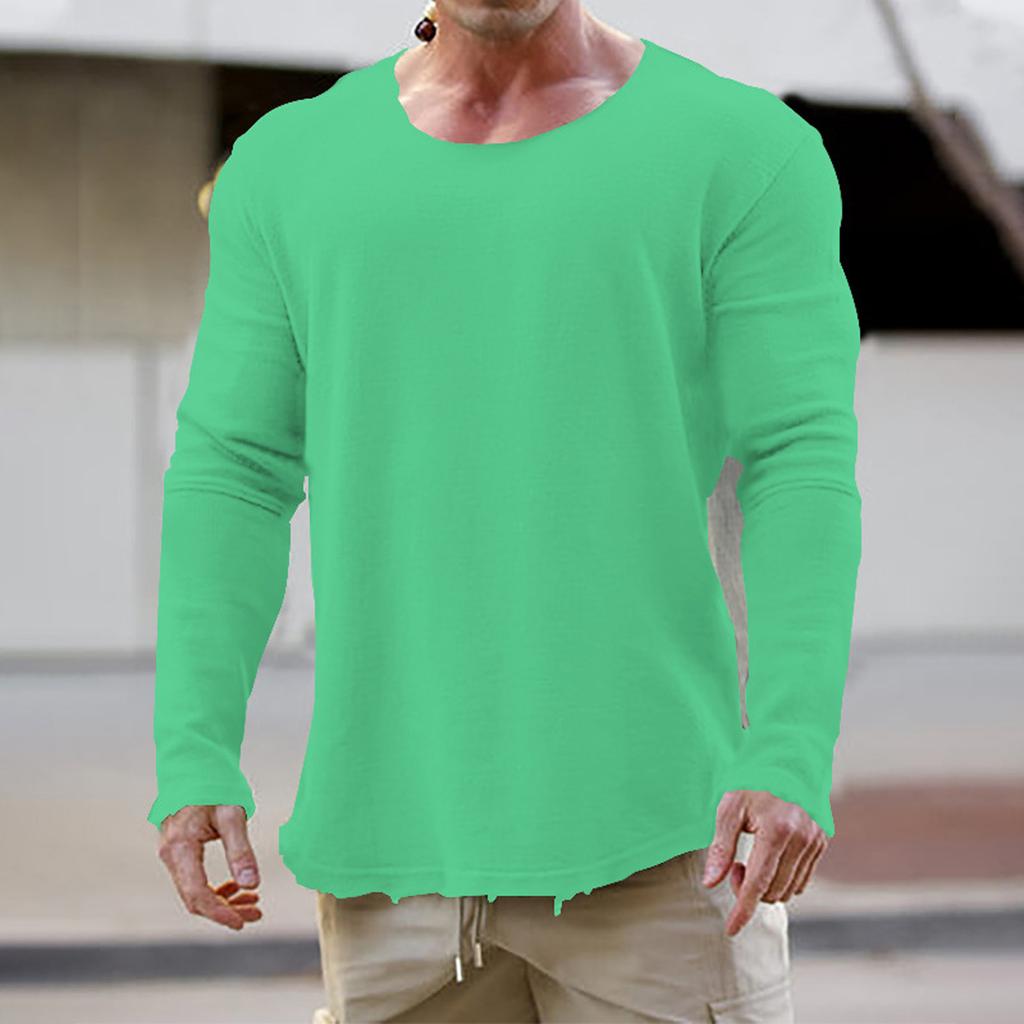 Мужская футболка с круглым вырезом, одежда для активного отдыха, с длинным рукавом, дизайнерская одежда Vintagep