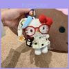 Плюшевый брелок Hello Kitty с очками Для подарка и украшения сумки