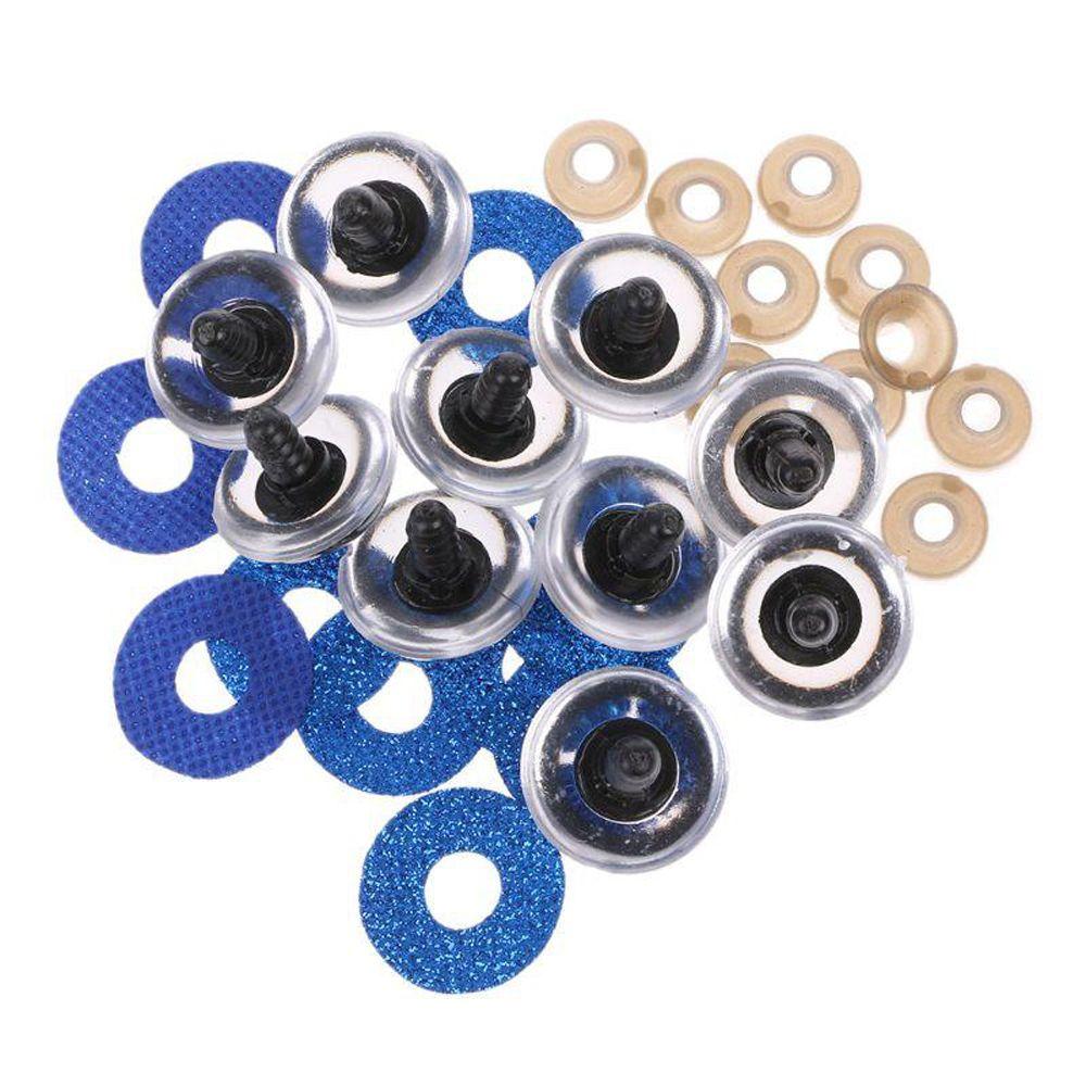 Plastic Safety Eyes Stuffed Toys Doll Making Eyes 3D Glitter Eyes 3D Doll Eyes Plush Toys Eyes