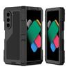 Tough Metal Phone Case for Samsung Z Fold 4 5 6 7 Heavy Duty Dual Layer Aluminum Bumper Shockproof Cover PET Screen Protector