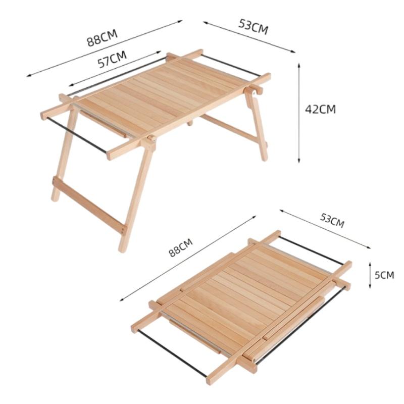 Wood IGT Folding Table Expandable Camping Long Tables Multifunctional Outdoor Tables Picnic Table Forest Coffee Table