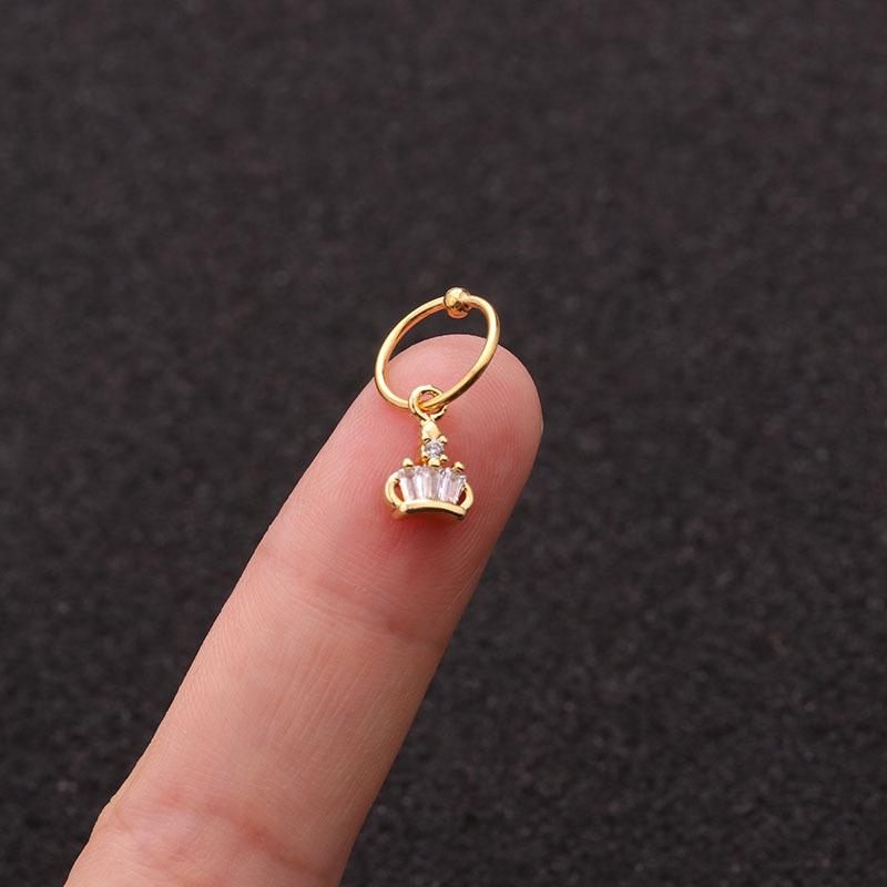 Ювелирные изделия 1 шт. великолепные хрустальные серьги-кольца хрящ спираль пирсинг пупка кольцо трагус ручная работа