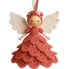 DIY Kit Crochet Angel Ornament Kit Handmade Yarn Craft Set  for Christmas Tree Decoration