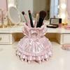 Makeup Brush Storage Box Princess Dress Shape 3D Printed Pen Holder