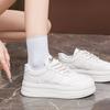 Белые простые туфли на платформе, белые туфли, женская обувь 2024 года, весна и осень, новая универсальная обувь, нишевая студенческая повседневная обувь для досок