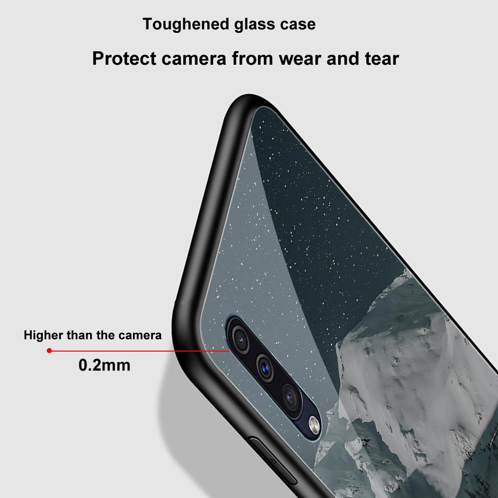 Чехол с горным пейзажем для Samsung Galaxy A71 A72 A70 A73 A53 A13 5g A03 A22 A21s A03 Core A42 A52, защитный стеклянный чехол