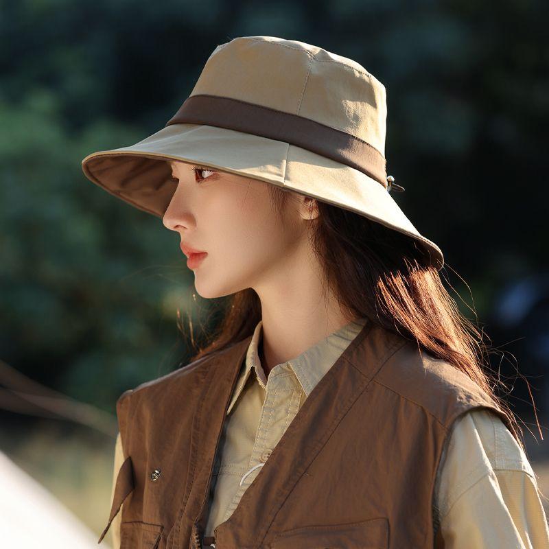 Новая летняя шляпа женская шляпа-ведро для путешествий на открытом воздухе солнцезащитная шляпа