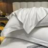 Высококачественный комплект постельного белья из 100% египетского хлопка 400TC, комплект простыней, 4/6 шт., простыня на подкладке, плоская простыня с наволочкой, двойная королева