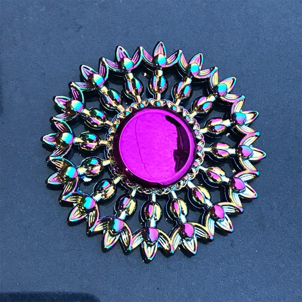 Малошумный металлический радужный пальчиковый спиннер из цинкового сплава с гироскопическим наконечником для рук, детские подарки