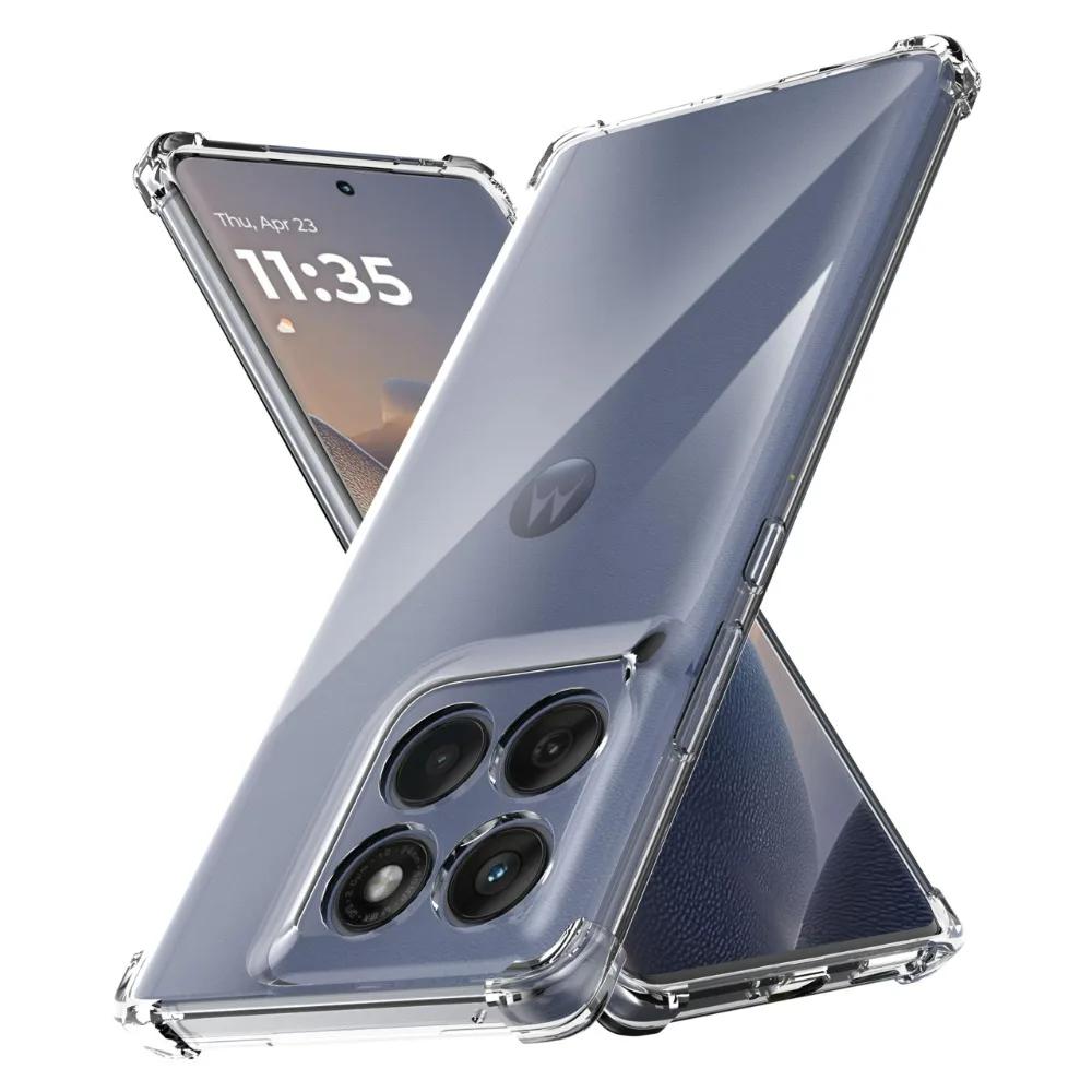EUCAGR Амортизирующий чехол с подушками безопасности для полной защиты Motorola Edge 70 60 50 Fusion edge 50 Pro Neo Мягкий ТПУ Силиконовая задняя крышка Чехлы