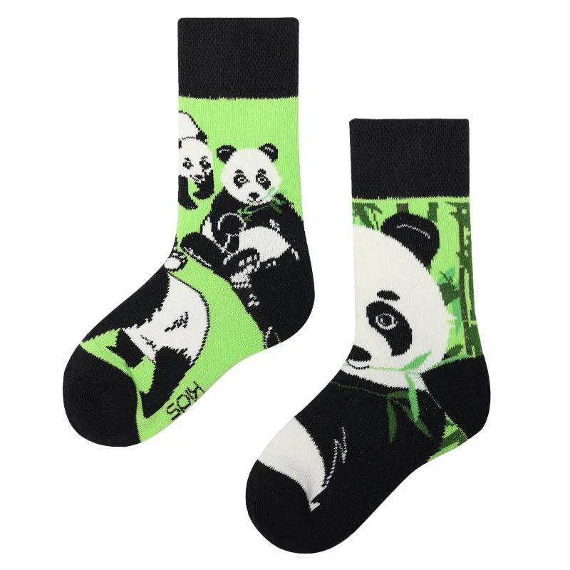 AB Новые детские носки в стиле родитель-ребенок для мальчиков и девочек, красочные, милые, мультяшные, модные, спортивные, детские, средней длины, хлопковые