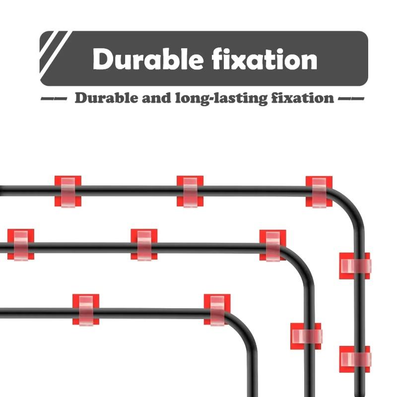50 шт. зажимов для кабеля, самоклеящиеся черные держатели для проводов, органайзеры, зажимы для самоклеящихся автомобильных зажимов для проводов, аксессуары
