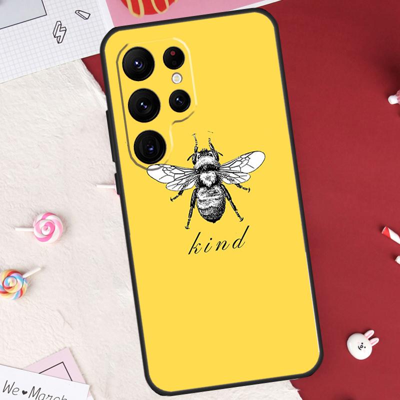 Bee Bumblebee Case For Samsung Galaxy S26 Ultra S20 S21 S22 S23 S24 S25 Ultra S10 Plus S25 FE Cover Shell
