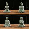 Садовый орнамент Сидящий Будда из смолы 4x8x12 см Будда орнамент Песчаник смола статуя Декор Камень Дзен Эффект Новый Высокое качество