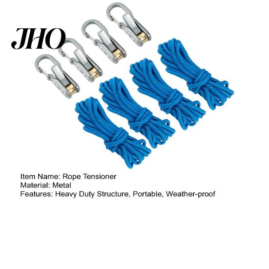 Weather-resistant Rope Tensioner 2/6/8/10/12/16/20Pcs with Roller Cord Heavy Duty Metal Outdoor Backpacking Hiking Boating Camping Guyline Adjuster