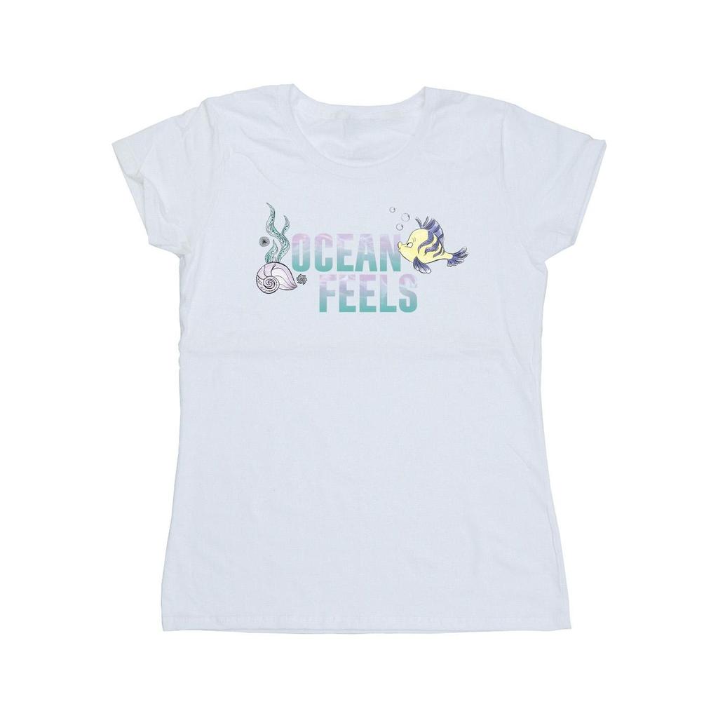 Disney Womens/Ladies The Little Mermaid Ocean Cotton T-Shirt