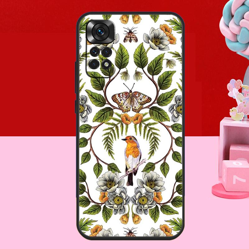 Чехол с узором из апельсиновых цветов для Xiaomi Redmi Note 13 12 11 10 14 15 Pro Plus Redmi 15 C 14C 10C 12C 13C Мягкая крышка