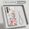 INS Чехол с цветочным узором для Samsung S26 Ultra S25 FE S24 S24 Plus A57 A37 A17 A56 A36 A16 A55 A35 A15 A54 5G Гибридный Магнитный Матовый Чехол