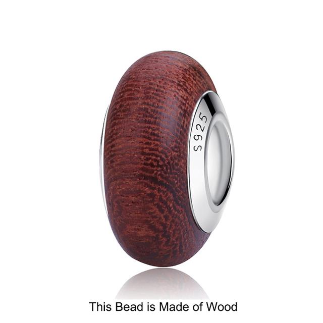 2023 Новый Оригинальный 100% Стерлингового Серебра 925 пробы Стеклянные Бусины Дерево Камень Муранский Цветок Подвески Подходит Браслет Diy Женские Ювелирные Изделия