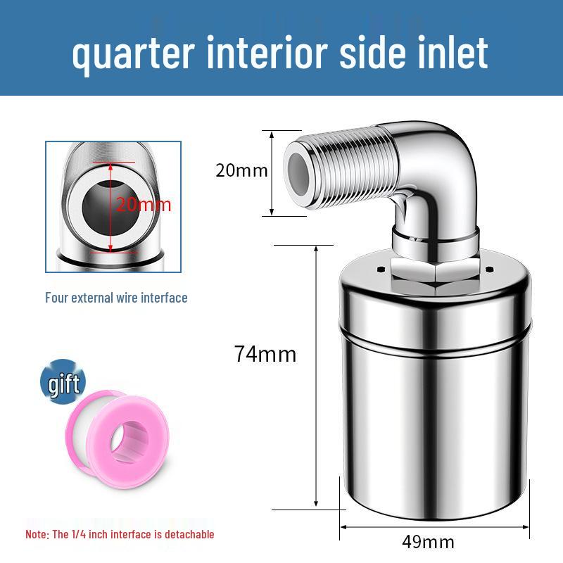 304 Stainless Steel Fully Automatic Water Level Control Float Valve Shut-off Switch