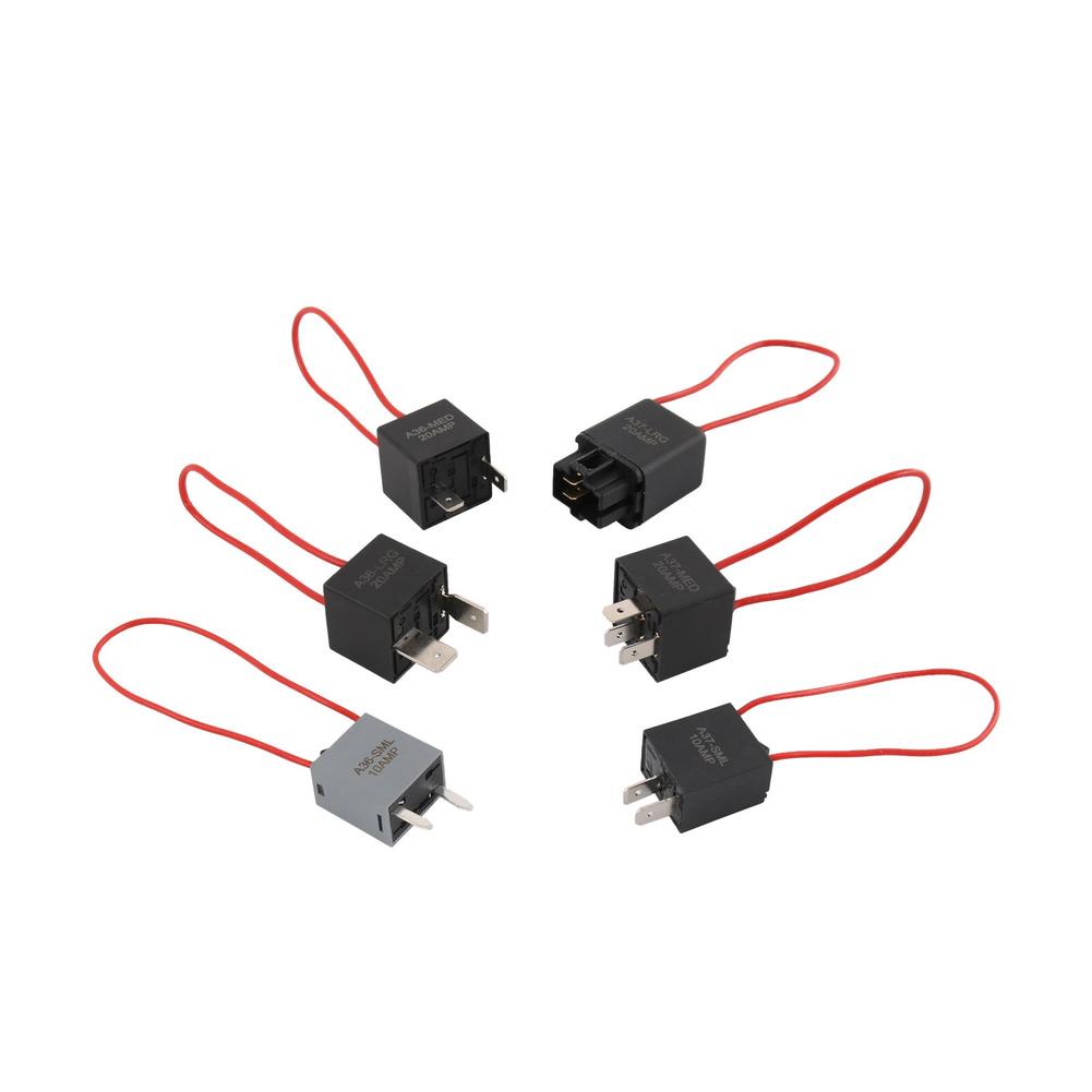 6pcs 9038A Relay Bypass Switch Relay Tester Bypass Switch Kit With Amp Loop For Fuel Pumps Cooling Fans Window Motors HeadligGood product