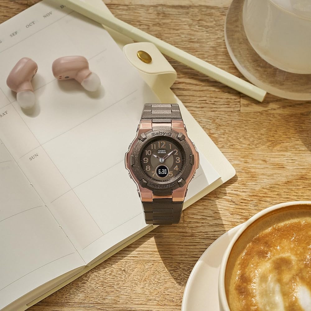 Casio Baby-G Часы с солнечной батареей и радиосинхронизацией BGA-1100DC-5AJF Женские Коричневые