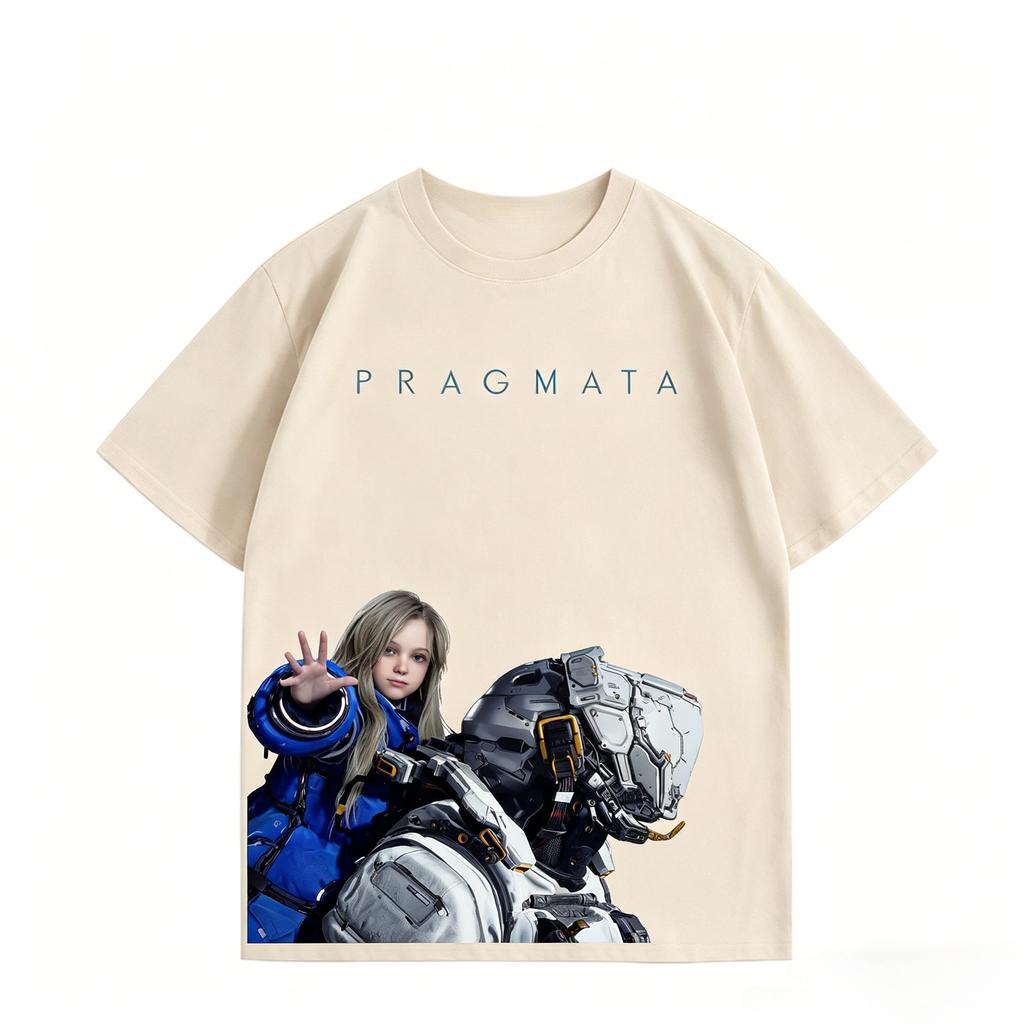 PRAGMATA Action Adventure Game TShirt Diana Graphics Cotton Top Harajuku Shirt Unisexs Clothing Womens Summer New T Shirt