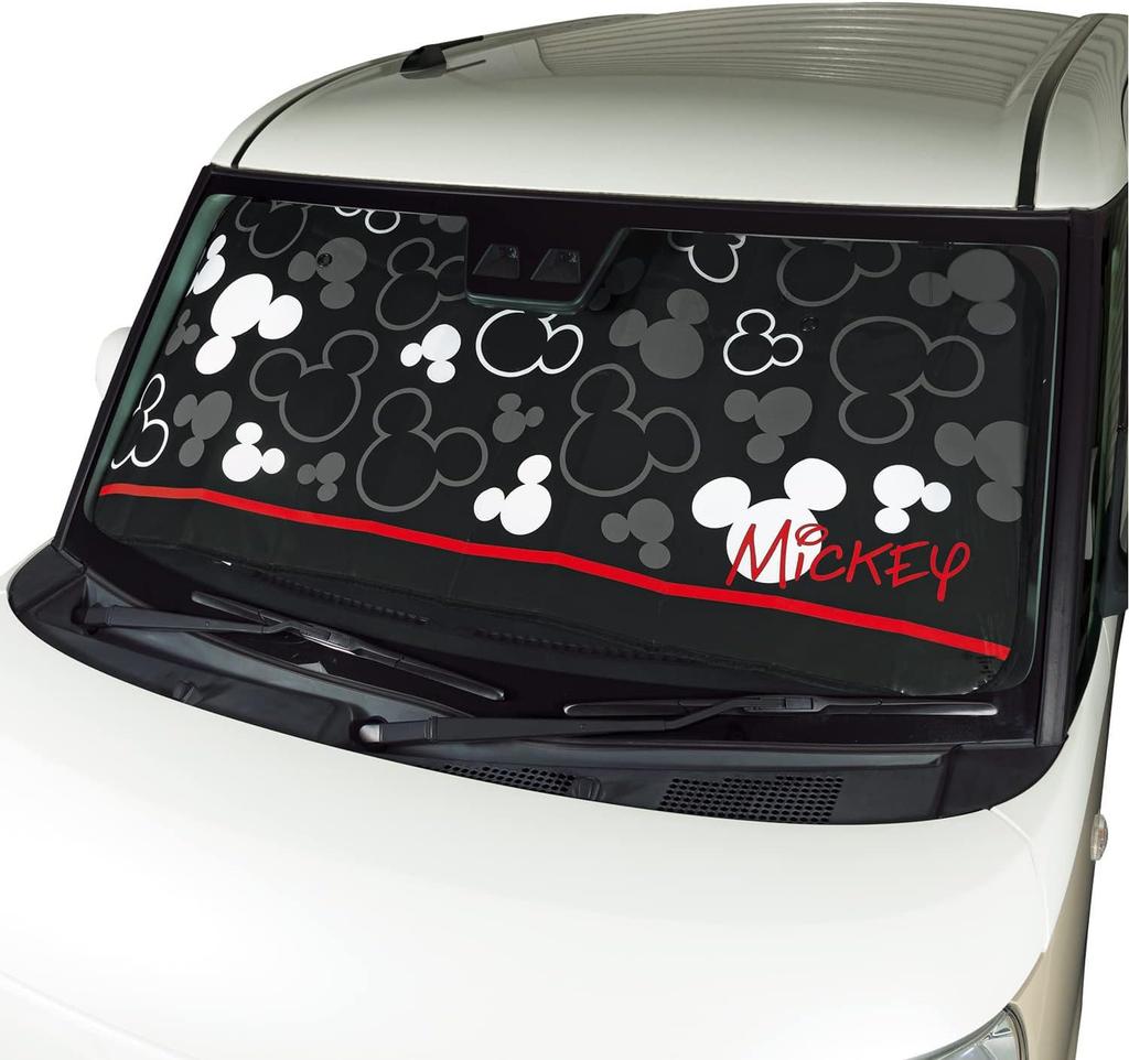 BONFORM Mickey High Temperature Light Sunshade, Icon, Method, Resistant, 130x60cm, Black, 7579-01BK