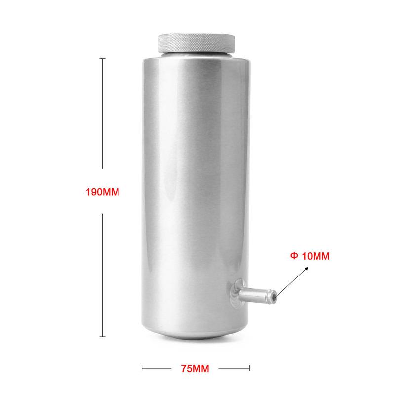 800ML Universal Radiator Coolant Cooling Aluminum Catch Tank Overflow Reservoir TT101142