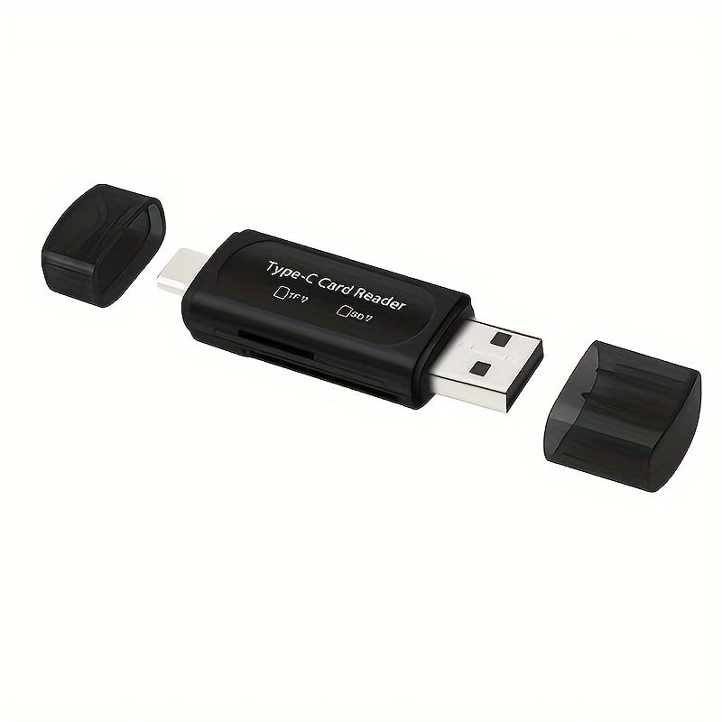 Устройство чтения карт памяти Micro SD USB, адаптер 4-в-1 Type C/USB A для карт SD/Micro SD/SDXC/SDHC, устройство чтения карт памяти с двумя слотами