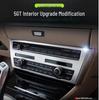Модификация интерьера BMW 5 серии GT: Яркие полоски-наклейки для вентиляционного отверстия центральной консоли и ручки стеклоподъемника для 528 535i.