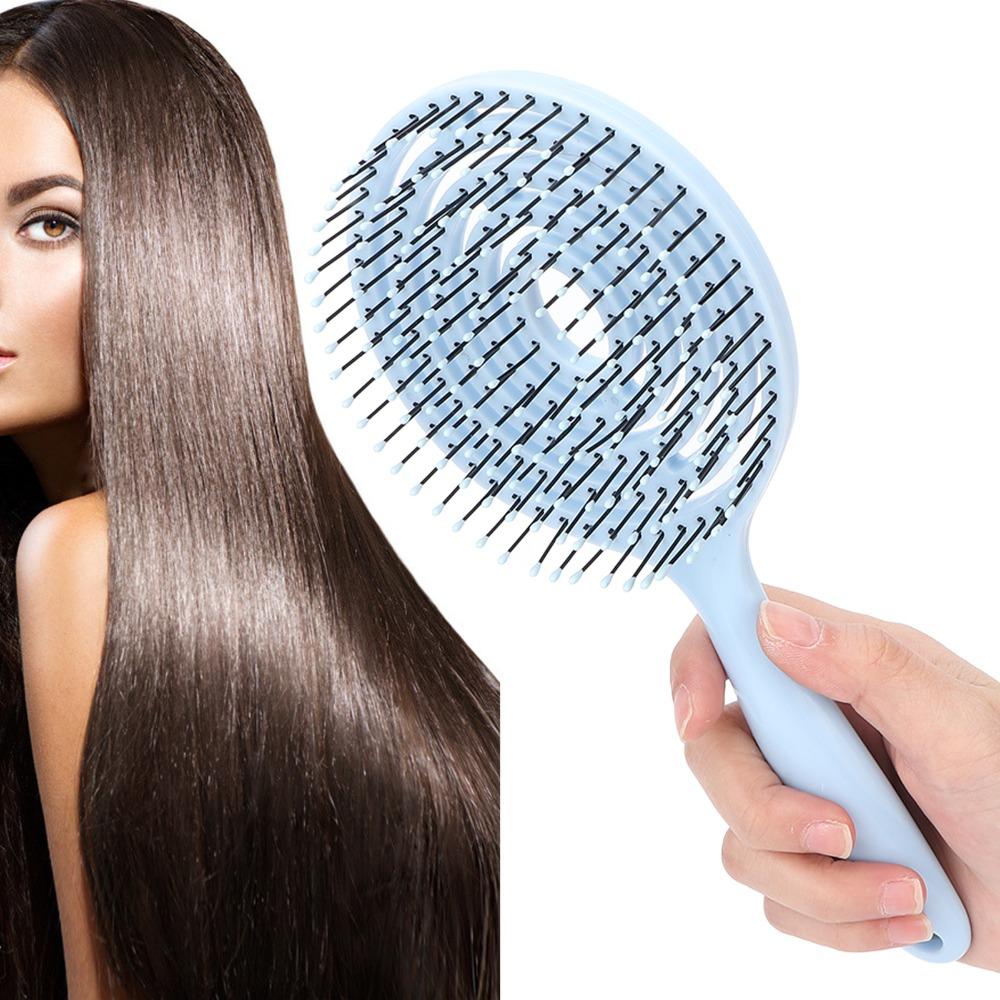 Vented Design Hair Detangling Brush Soft Round Hair Brush Salon Hair Comb For Women