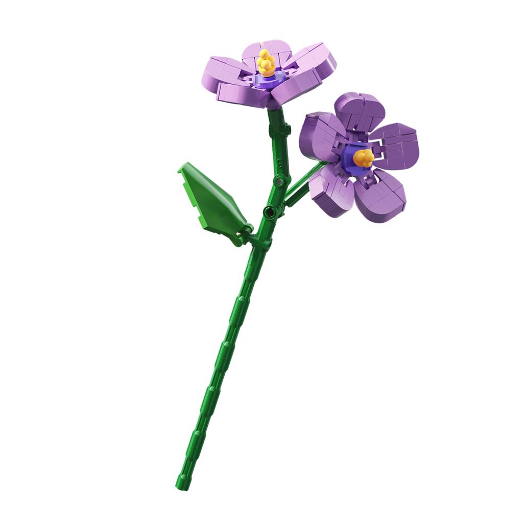 Building Block Rose Everlasting Flower Bouquet , Building Block Assembly Diy Decorative Item , Girls' Festival Gift