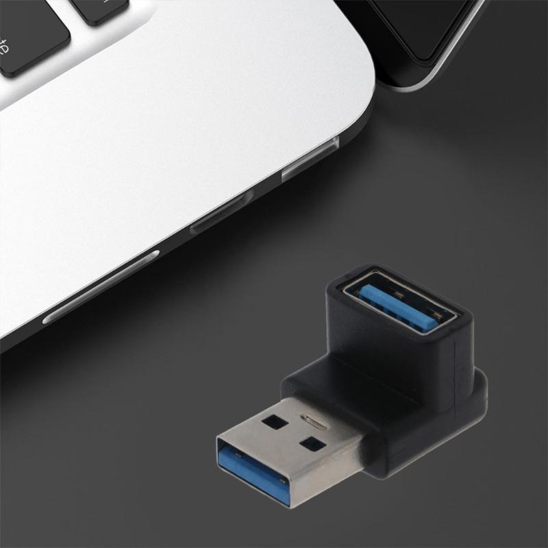 Новый 90-градусный адаптер-разъем USB 3.0 A папа-мама под прямым углом USB-штекер для ноутбука/ПК