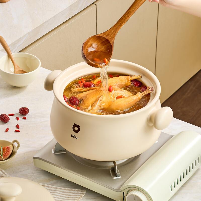 Bear Ceramic Stew Pot