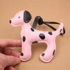 Leather Rope Dalmatian Dog Charm PU leather Bag Charm Pendant Decoration Shoulder Bags Pendant  Bag