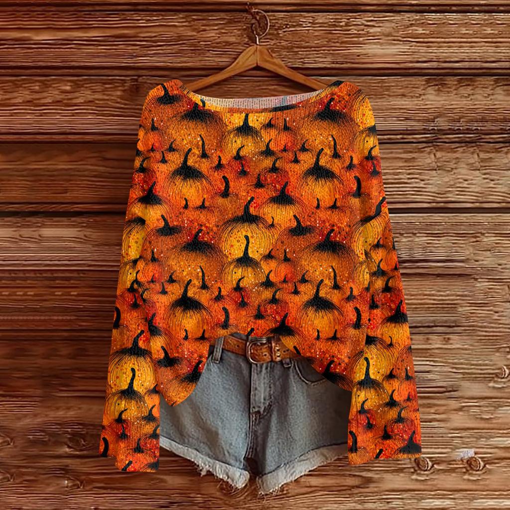 Женские осенние свитера с длинным рукавом, топы с принтом, пуловеры, свободная нарядная повседневная базовая одежда