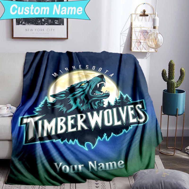 Custom Name Blanket Minnesota Logo Blanket Bedding Blanket for Travel, Camping, Living Rooms, Offices, Sofas, Fan Christmas gift