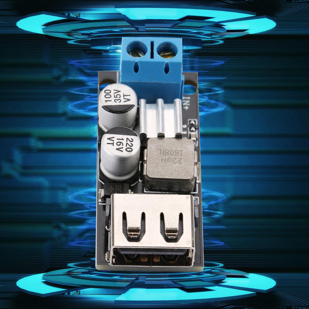 Понижающий модуль питания DC-DC, 12В 24В 6В 32В до 5В, быстрая зарядка USB QC3.0