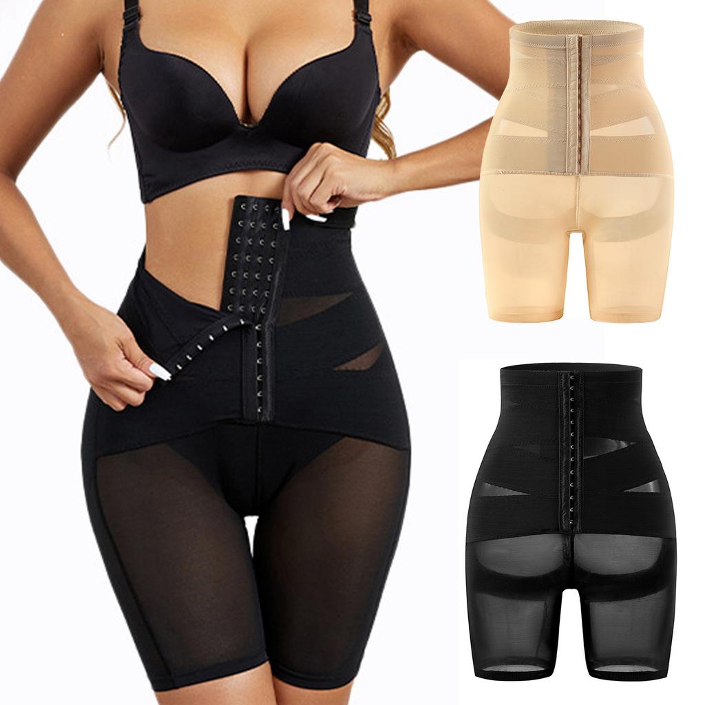 Women High Waist Trainer Body Shaper Shorts Butt Lifter Tummy Control Seamless Shapewear Postpartum Slimming Panty