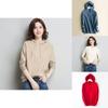 Women's Loose Sweater Knitted Soft Cashmere Hoodies Coat For Cozy Comfort