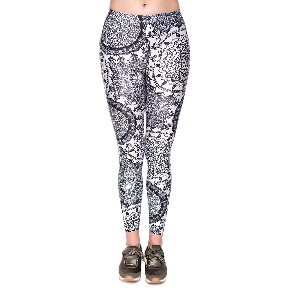 Sexy Yoga Pants Women Flower High Waist Sports Leggings Girl Tights Push Up Trainer Running Trousers Workout Tummy Control
