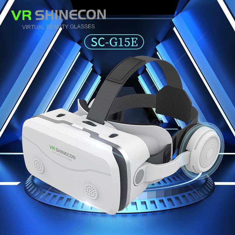 VR-очки G15E для просмотра 3D-фильмов IMAX, VR-очки виртуальной реальности, коробка Google Cardboard, VR-шлем для телефона 4,7-7 дюймов, поддержка игрового джойстика