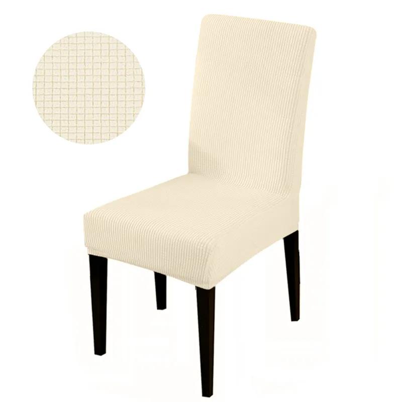 Jacquard Chair Cover with Back Universal Size Chair Cover Hign Elastic Solid Color Chair Covers For Home Living Room Hotel