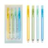 4 Pcs/Set Creative Press Art Marker Pens Colored Highlighter Large Capacity Drawing Painting Pen Artist Stationery Supplies
