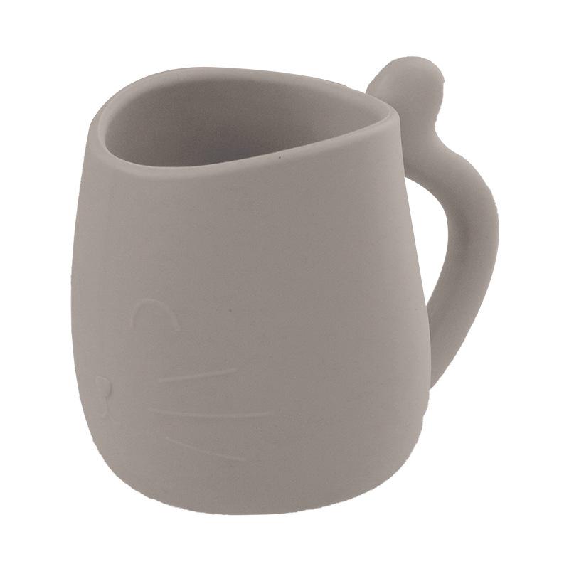 Силиконовая чашка, противопадающая, милая чашка для кошек, домашняя питьевая чашка, чашка для воды Caneca с ручкой, милая чашка, чашка для ополаскивателя полости рта