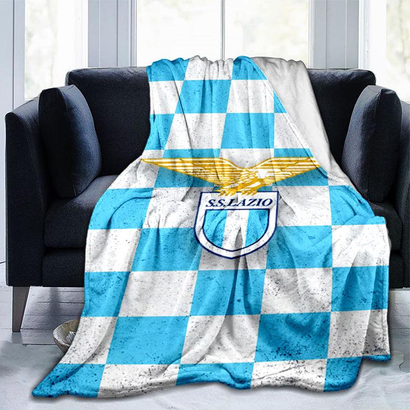 Lazio Football Club Emblem Blanket Suitable for Sofas, Beds, Offices, And Camping - Perfect Gift for Halloween Christmas