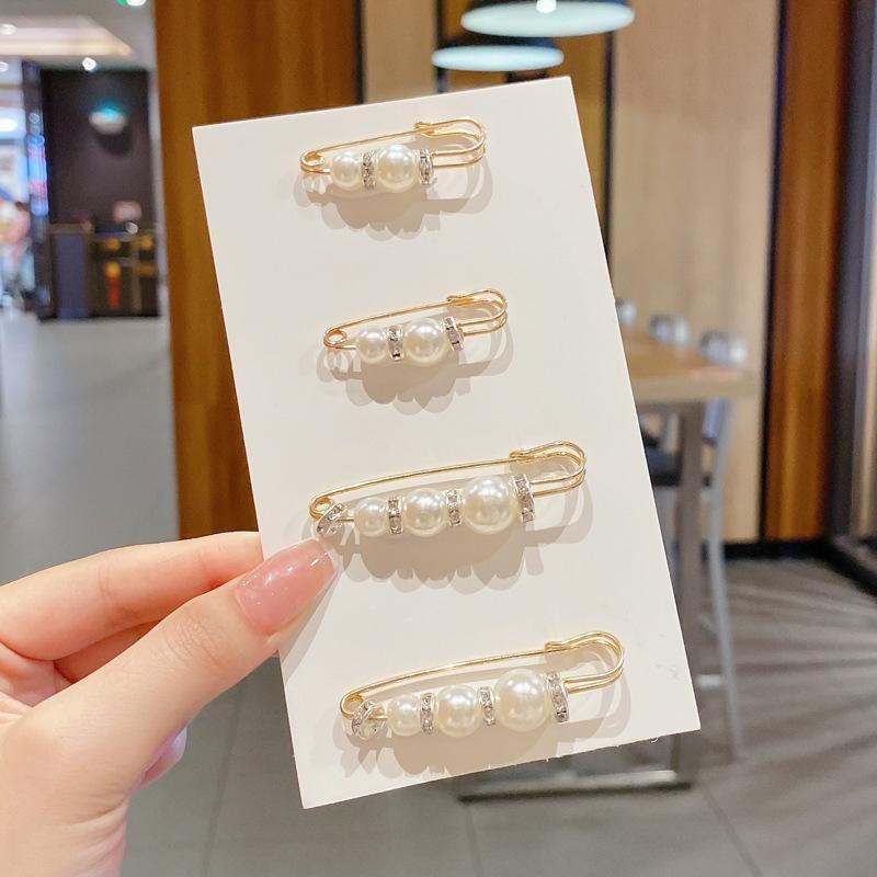 Элегантная брошь и булавка на талию с жемчугом для женщин