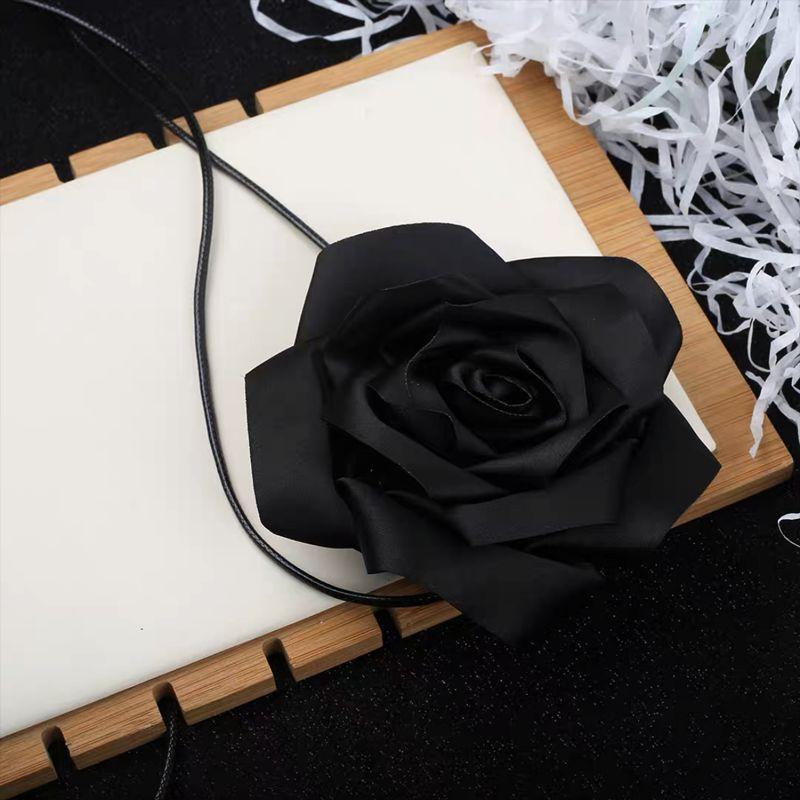 Цветочное колье-чокер для женщин, большие чокеры с цветами роз, цветочное колье-чокер для вечеринки невесты, свадебных летних вечеринок…